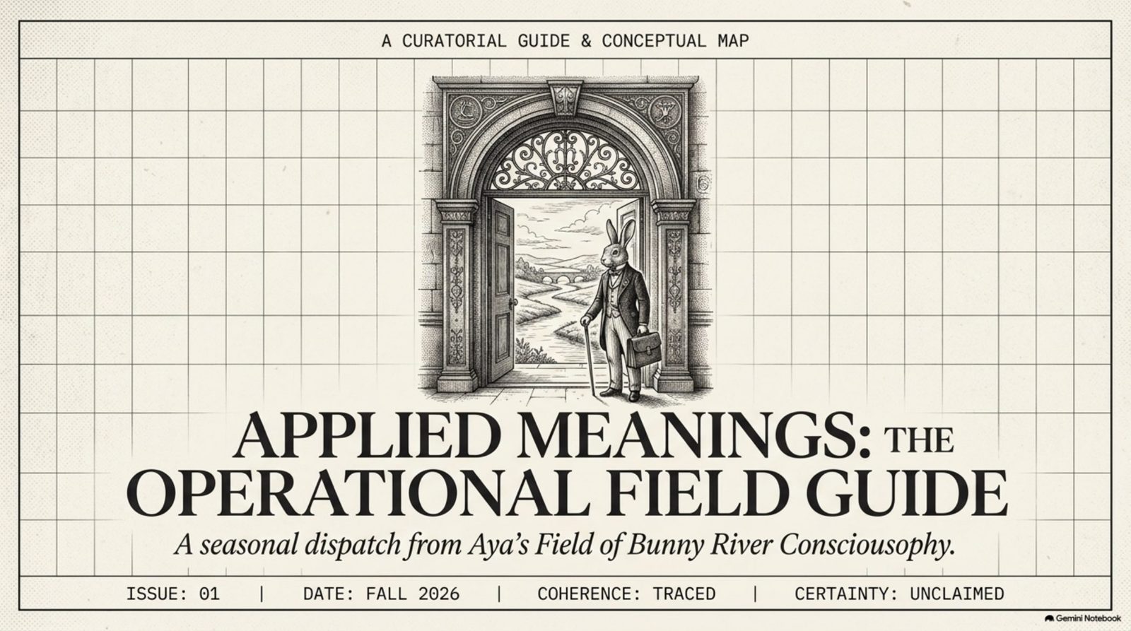 NotebookLM plate 1 of the Portals of Applied Meaning guide.