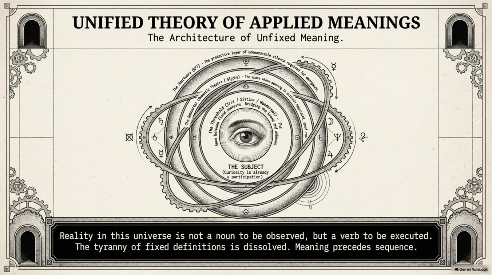 NotebookLM plate 19 of the Portals of Applied Meaning guide.